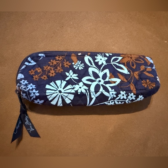Vera Bradley Pencil/Makeup/bag in Java Floral preowned - Picture 1 of 14